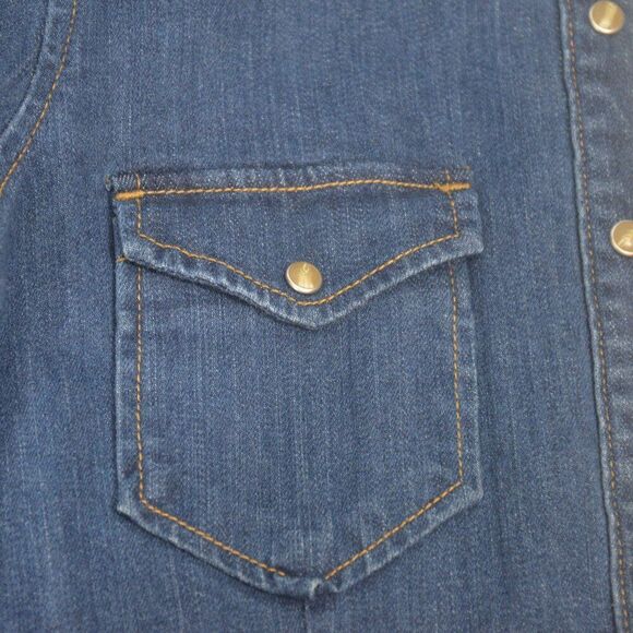 Kendall and Kylie Denim Jean Jacket or Mini Dress Size Small - Picture 8 of 13